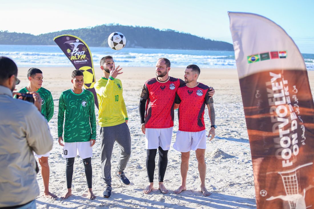 Footvolley on Desert