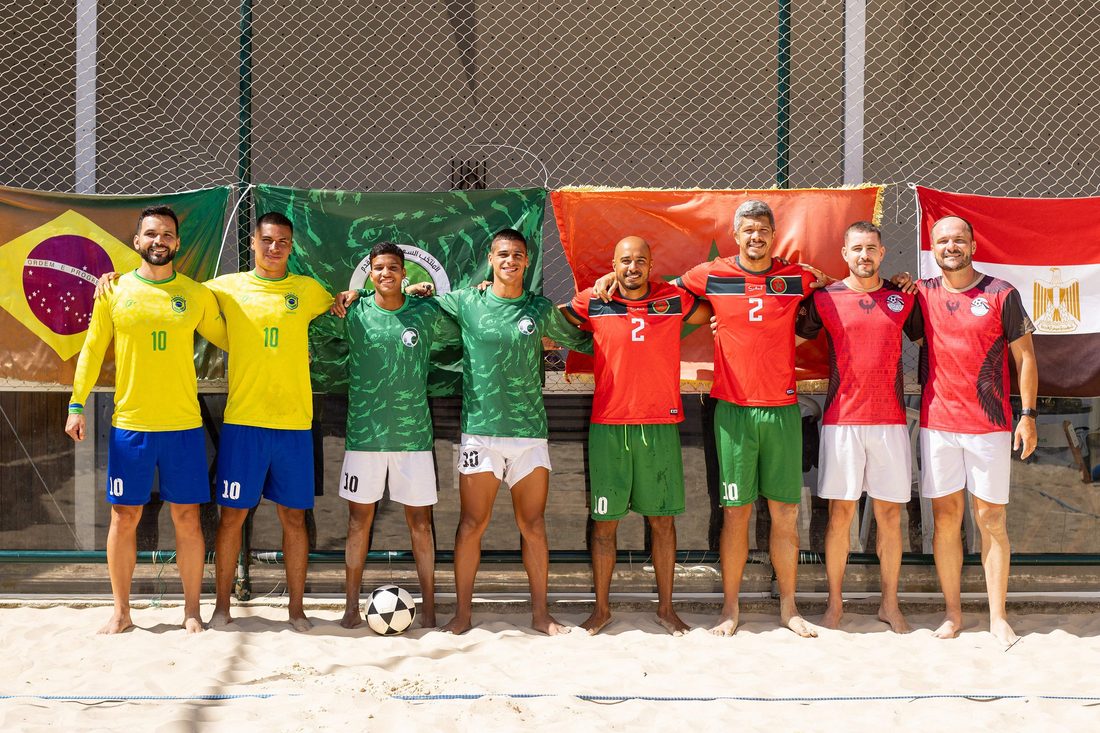 Footvolley on Desert
