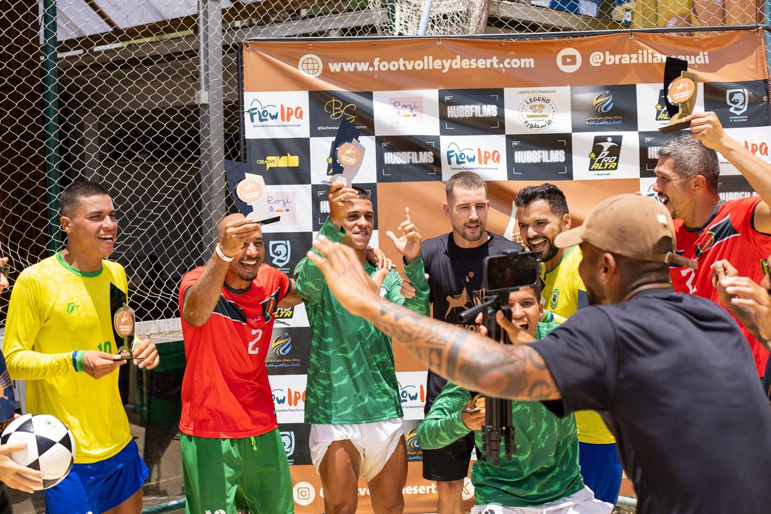 Footvolley on Desert