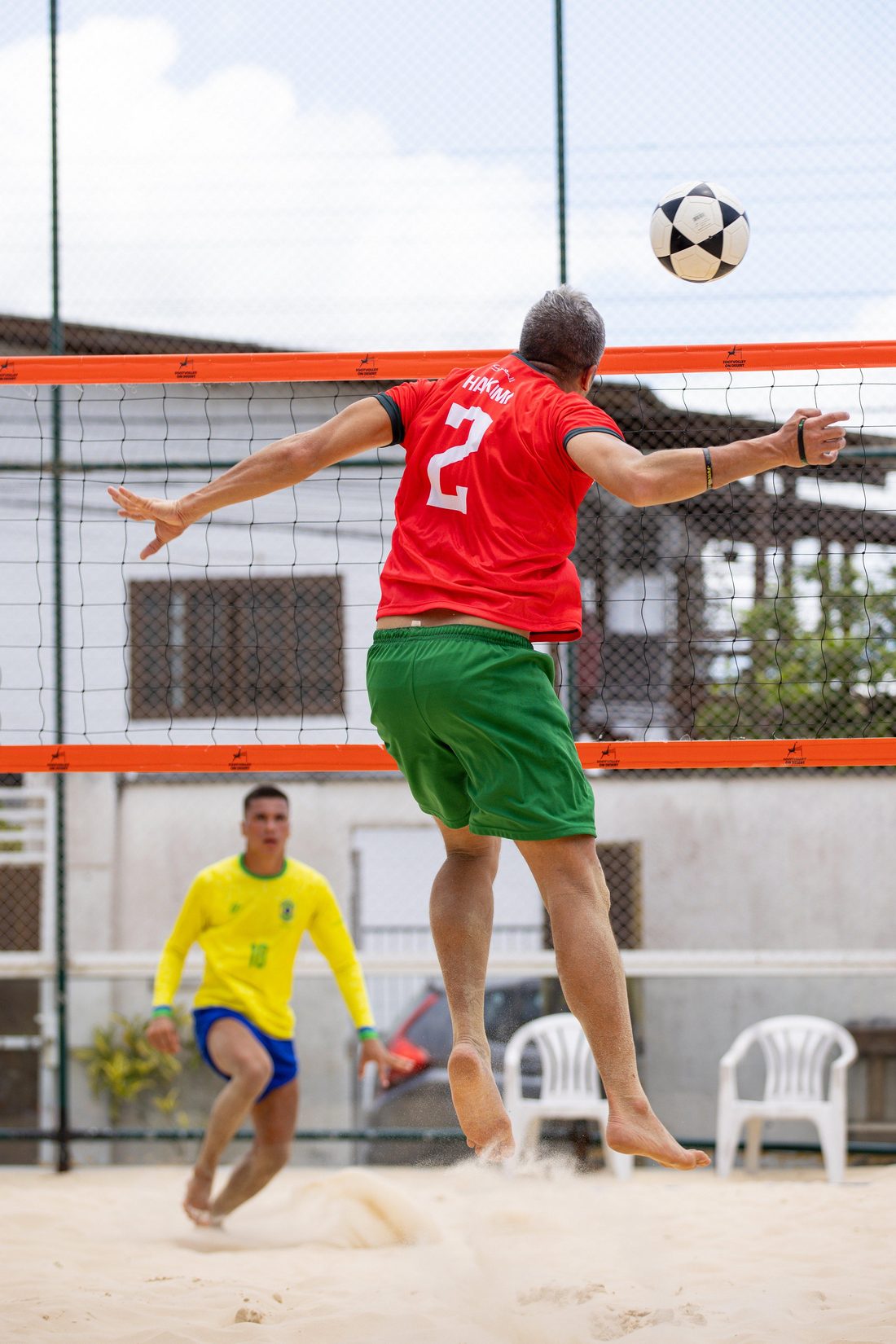 Footvolley on Desert